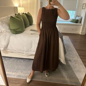 Hill House Brown Maxi Dress